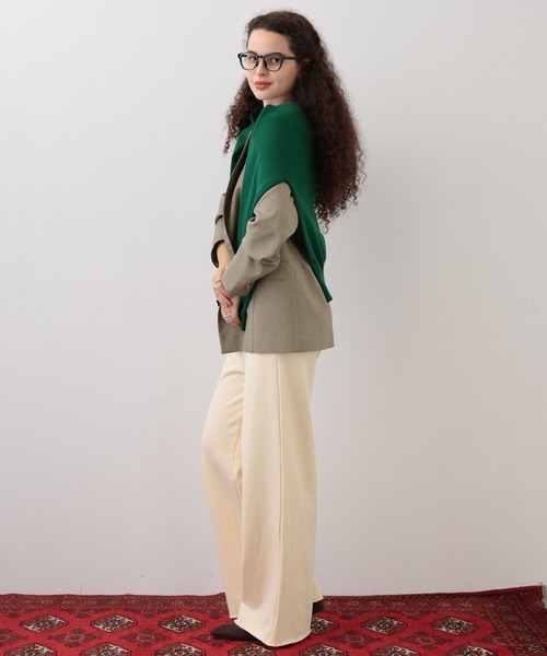 saloon(サルーン)の「SALOON(サルーン)/スウェットワイドパンツ【手洗い可】(スウェットパンツ・レディース・チャコールグレー/ライトグレー/アイボリー・FREE)」の13枚目の写真