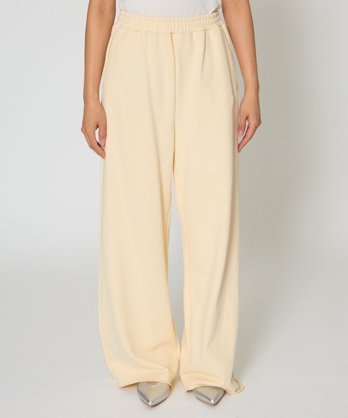 saloon(サルーン)の「SALOON(サルーン)/スウェットワイドパンツ【手洗い可】(スウェットパンツ・レディース・チャコールグレー/ライトグレー/アイボリー・FREE)」の21枚目の写真