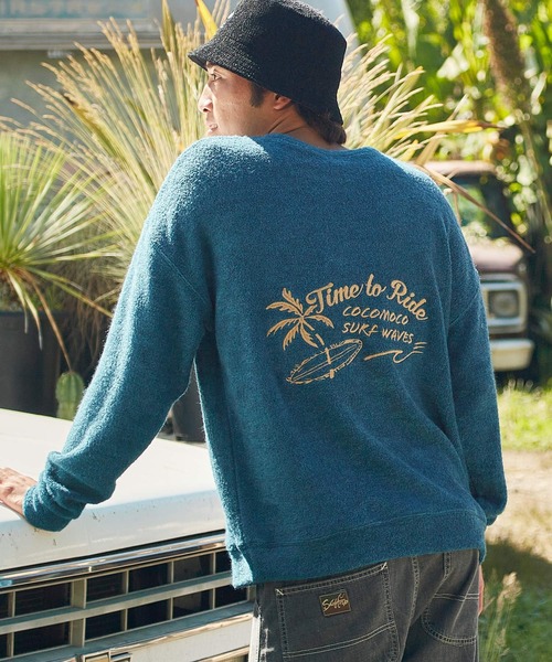 Kahiko(カヒコ)の「【Kahiko】SURF&Palms ギルモアMEN'Sトップス(その他トップス・メンズ・ブラック/ベージュ/ターコイズブルー・FREE)」の3枚目の写真