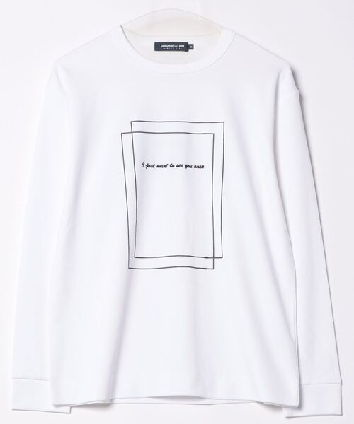 UNION STATION(ユニオンステーション)の「【春夏秋冬】ナイトクイーン / 月下美人 総柄プリントロンT(Tシャツ/カットソー・メンズ・ホワイト/ブラック・M/L/LL)」の2枚目の写真