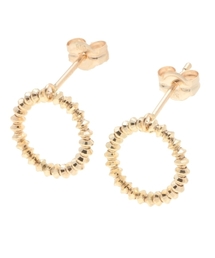 COCOSHNIK（ココシュニック）の「K10カットビーズサークル スタッドピアス（ピアス（両耳用））」