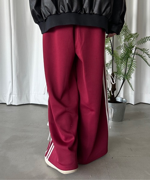 kutir(クティール)の「ラインリボンワイドトラックパンツ(その他パンツ・レディース・ブラック/ボルドー/ブルー・LARGE/MEDIUM)」の22枚目の写真