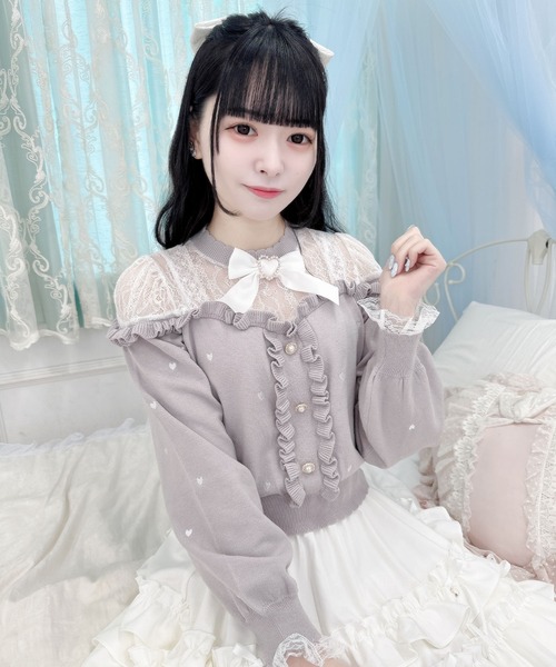 Chesty バレンタインニット チェスティ ハート ニット 黒