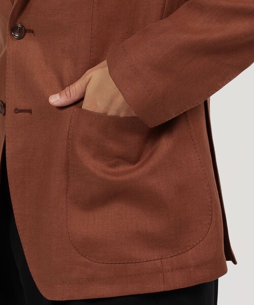 TAGLIATORE 2Bリネンジャケット size46R エルボーパッチ TAGLIATORE 2Bリネンジャケット size46R エルボーパッチ TAGLIATORE 2B