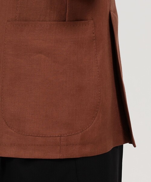 セール】TAGLIATORE リネン シングルブレステッド2Bジャケット（ダウン