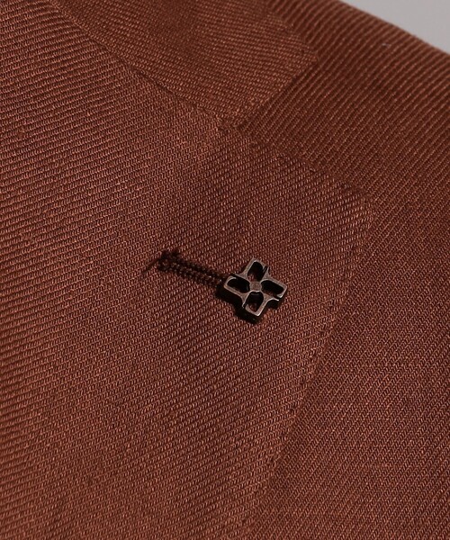 セール】TAGLIATORE リネン シングルブレステッド2Bジャケット（ダウン