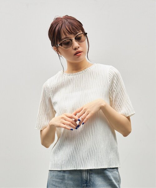 Knuth Marf（クヌースマーフ）の「Zoff｜Knuth Marf ボストン型 サングラス｜クヌースマーフ｜カラーレンズ｜ UVカット 紫外線対策｜ユニセックス｜スタイリッシュ｜高級感｜サーモント型（サングラス・レディース・ブラウン系その他2・FREE）」の5枚目の写真