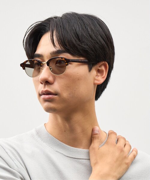 Knuth Marf（クヌースマーフ）の「Zoff｜Knuth Marf ボストン型 サングラス｜クヌースマーフ｜カラーレンズ｜ UVカット 紫外線対策｜ユニセックス｜スタイリッシュ｜高級感｜サーモント型（サングラス・レディース・ブラウン系その他2・FREE）」の6枚目の写真