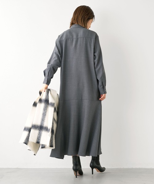 MICA&DEAL(マイカ&ディール)の「ヘムフレアワンピース(ワンピース・レディース・グレー/ライトベージュ/ブラック・FREE)」の20枚目の写真