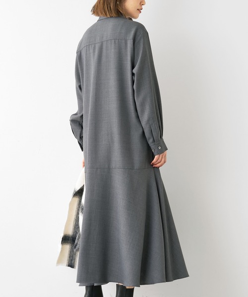 MICA&DEAL(マイカ&ディール)の「ヘムフレアワンピース(ワンピース・レディース・グレー/ライトベージュ/ブラック・FREE)」の21枚目の写真