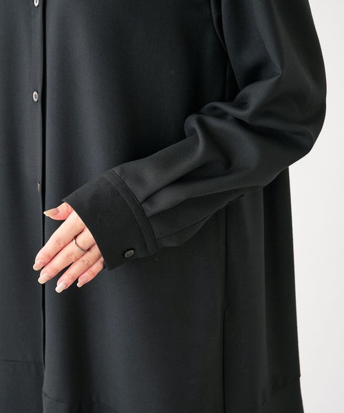 MICA&DEAL(マイカ&ディール)の「ヘムフレアワンピース(ワンピース・レディース・グレー/ライトベージュ/ブラック・FREE)」の12枚目の写真