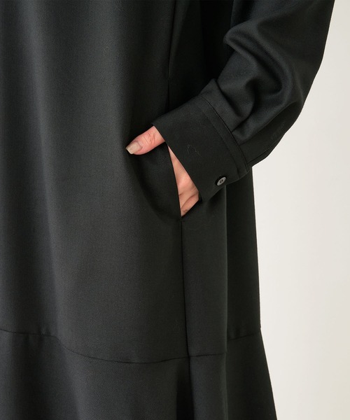 MICA&DEAL(マイカ&ディール)の「ヘムフレアワンピース(ワンピース・レディース・グレー/ライトベージュ/ブラック・FREE)」の13枚目の写真