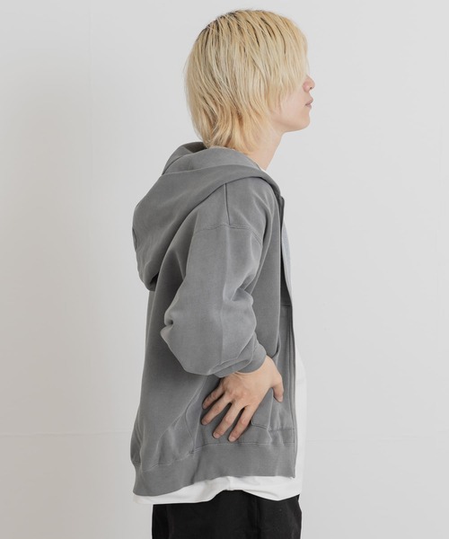 PARKS PROJECT(パークスプロジェクト)の「PARKS PROJECT T/C SWEAT DEER ZIP-UP(パーカー・メンズ・オレンジ/チャコールグレー・MEDIUM/LARGE)」の14枚目の写真