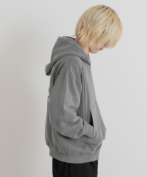 PARKS PROJECT(パークスプロジェクト)の「PARKS PROJECT T/C SWEAT DEER ZIP-UP(パーカー・メンズ・オレンジ/チャコールグレー・MEDIUM/LARGE)」の17枚目の写真