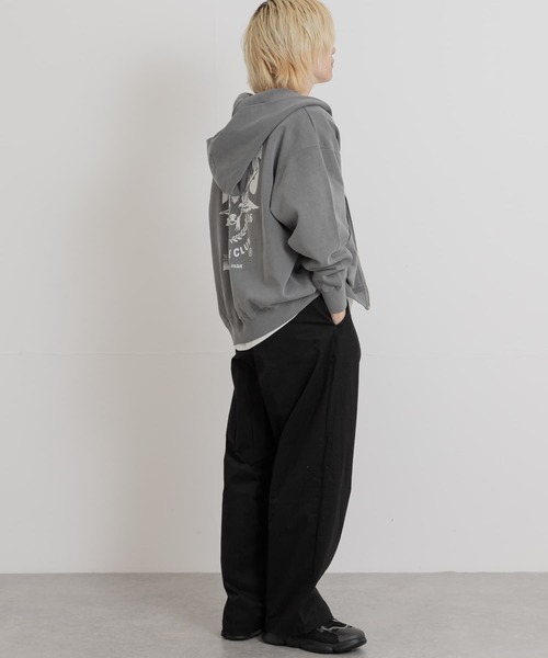 PARKS PROJECT(パークスプロジェクト)の「PARKS PROJECT T/C SWEAT DEER ZIP-UP(パーカー・メンズ・オレンジ/チャコールグレー・MEDIUM/LARGE)」の18枚目の写真