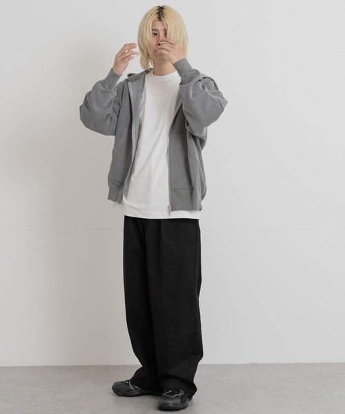 PARKS PROJECT(パークスプロジェクト)の「PARKS PROJECT T/C SWEAT DEER ZIP-UP(パーカー・メンズ・オレンジ/チャコールグレー・MEDIUM/LARGE)」の21枚目の写真