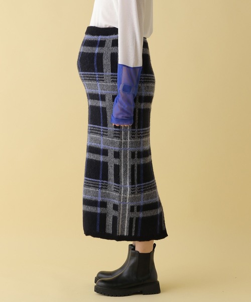LEPSIM（レプシィム）の「【産前・産後対応】マタニティ／チェック柄スカート　149043（マタニティウェア/グッズ・レディース・ブラック系その他/ブラウン系その他・FREE）」の11枚目の写真