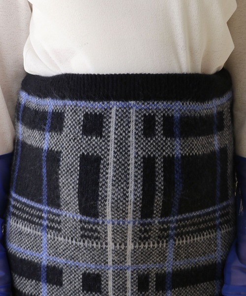 LEPSIM（レプシィム）の「【産前・産後対応】マタニティ／チェック柄スカート　149043（マタニティウェア/グッズ・レディース・ブラック系その他/ブラウン系その他・FREE）」の9枚目の写真