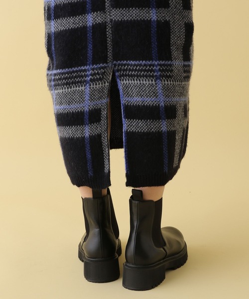 LEPSIM（レプシィム）の「【産前・産後対応】マタニティ／チェック柄スカート　149043（マタニティウェア/グッズ・レディース・ブラック系その他/ブラウン系その他・FREE）」の7枚目の写真