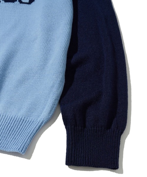 AMESWORLDWIDE（アメスワールドワイド）の「【UNISEX】AMES WORLDWIDE／ラグランプルオーバーニット（ニット/セーター・レディース・ブルー/アイボリー/ブラウン/ライトブルー・MEDIUM/LARGE/SMALL）」の10枚目の写真