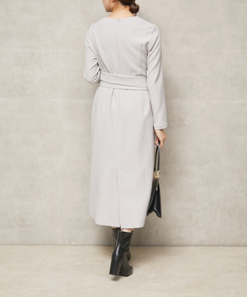 Sirin(シリン)の「デイリーカシュクールワンピース【2サイズ展開】(ワンピース・レディース・グレー/ベージュ・X-SMALL/SMALL)」の15枚目の写真