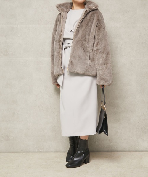 Sirin(シリン)の「デイリーカシュクールワンピース【2サイズ展開】(ワンピース・レディース・グレー/ベージュ・X-SMALL/SMALL)」の18枚目の写真