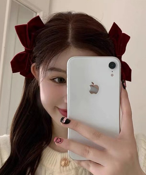 Nia(ニア)の「Nia(ニア)/2set BIGリボンヘアピン(ヘアピン・レディース・レッド/ブラック・FREE)」の3枚目の写真