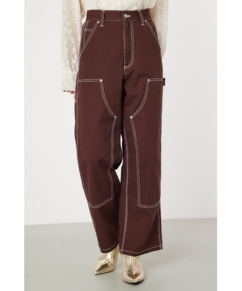 RODEO CROWNS WIDE BOWL（ロデオクラウンズワイドボウル）の「DOUBLE KNEE ペインターパンツ（その他パンツ・レディース・ブラウン/レッド/ブルー/ブラック・SMALL/MEDIUM）」の6枚目の写真