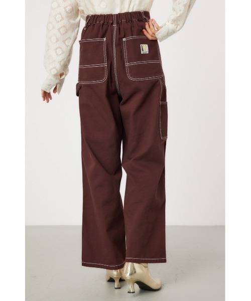 RODEO CROWNS WIDE BOWL（ロデオクラウンズワイドボウル）の「DOUBLE KNEE ペインターパンツ（その他パンツ・レディース・ブラウン/レッド/ブルー/ブラック・SMALL/MEDIUM）」の8枚目の写真