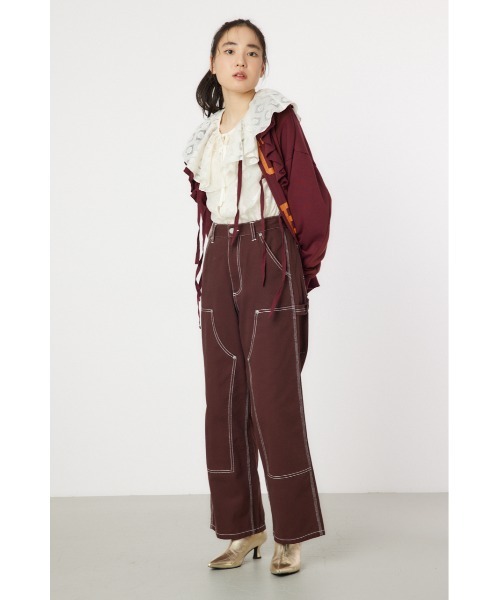 RODEO CROWNS WIDE BOWL（ロデオクラウンズワイドボウル）の「DOUBLE KNEE ペインターパンツ（その他パンツ・レディース・ブラウン/レッド/ブルー/ブラック・SMALL/MEDIUM）」の9枚目の写真