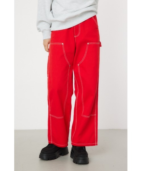 RODEO CROWNS WIDE BOWL（ロデオクラウンズワイドボウル）の「DOUBLE KNEE ペインターパンツ（その他パンツ・レディース・ブラウン/レッド/ブルー/ブラック・SMALL/MEDIUM）」の11枚目の写真