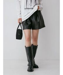 Ungrid | フェイクレザーショートパンツ(その他パンツ)