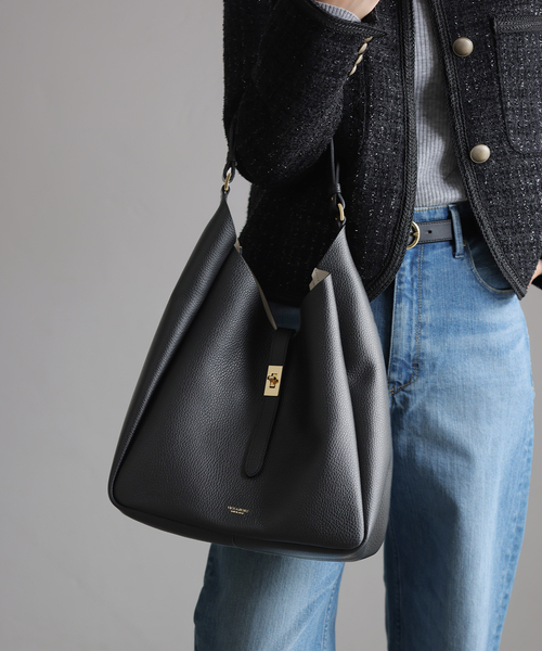 La TOTALITE(ラトータリテ)の「【VIOLAd’ORO/ヴィオラドーロ】レザーショルダーBAG(ショルダーバッグ・レディース・ブラック/ベージュ・FREE)」の14枚目の写真