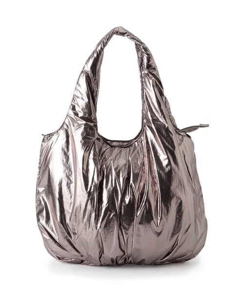 SHOO・LA・RUE（シューラルー）の「◆シャイニー／無地アソートトートバッグ（トートバッグ・レディース・シルバー系その他/ブロンズ/ブラック系3/シルバー/グレー系3・00）」の4枚目の写真