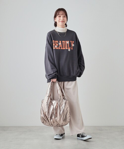 SHOO・LA・RUE（シューラルー）の「◆シャイニー／無地アソートトートバッグ（トートバッグ・レディース・シルバー系その他/ブロンズ/ブラック系3/シルバー/グレー系3・00）」の19枚目の写真