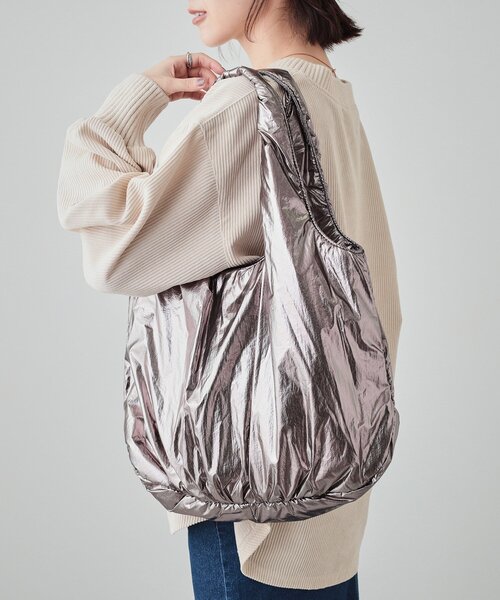 SHOO・LA・RUE（シューラルー）の「◆シャイニー／無地アソートトートバッグ（トートバッグ・レディース・シルバー系その他/ブロンズ/ブラック系3/シルバー/グレー系3・00）」の20枚目の写真