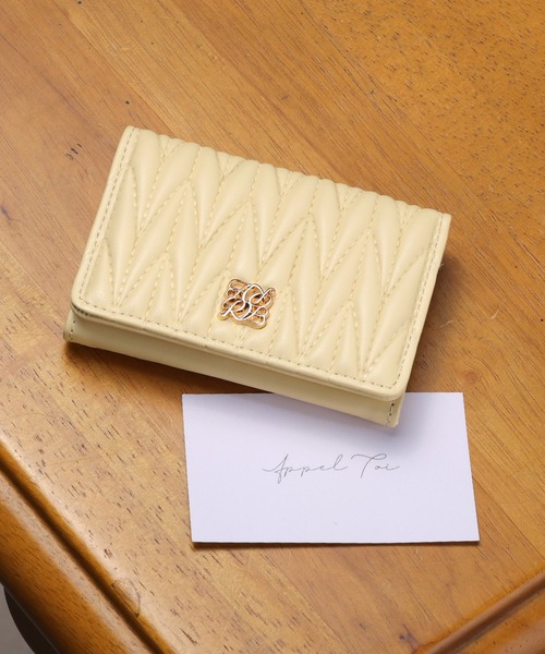 ALTROSE（アルトローズ）の「名刺ケース 名刺入れ カードケース キルティング ロージア（名刺入れ・レディース・ブラック/ピンク/ブルー/グレイッシュベージュ/アイボリー/グレー/ライトイエロー/ライトグリーン・FREE）」の7枚目の写真