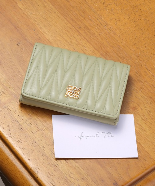 ALTROSE（アルトローズ）の「名刺ケース 名刺入れ カードケース キルティング ロージア（名刺入れ・レディース・ブラック/ピンク/ブルー/グレイッシュベージュ/アイボリー/グレー/ライトイエロー/ライトグリーン・FREE）」の5枚目の写真