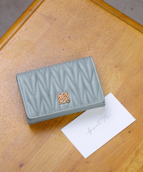 ALTROSE（アルトローズ）の「名刺ケース 名刺入れ カードケース キルティング ロージア（名刺入れ・レディース・ブラック/ピンク/ブルー/グレイッシュベージュ/アイボリー/グレー/ライトイエロー/ライトグリーン・FREE）」の15枚目の写真