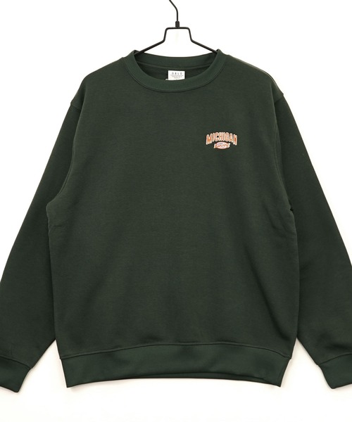 Burner（バーナー）の「【GROOVY STORE】アメカジ裏起毛スウェットクルー（スウェット・メンズ・スミクロ/モカ/ホワイト/杢グレー/ダークグリーン/ブルーパープル/ライトブラック/ネイビー/ブラック/ブルー系その他2/ホワイト×グレー/ブルー・LL/M/L）」の15枚目の写真