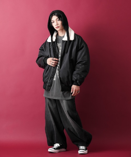 an meets zakka（アンミツザッカ）の「an meets zakka モコモコ起毛ニットフード帽（ニットキャップ/ビーニー・レディース・グレー/ブラック/アイボリー/ブラウン・ONESIZE）」の9枚目の写真