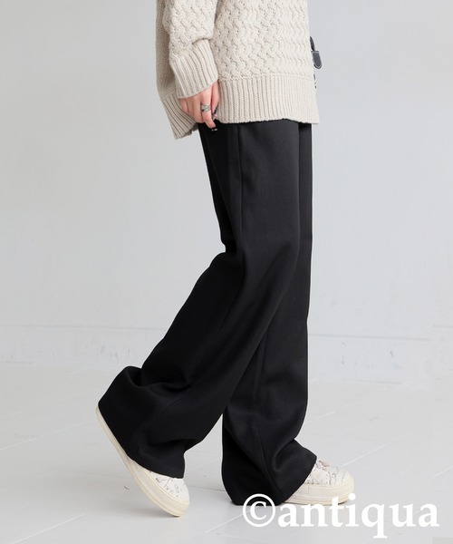 antiqua(アンティカ)の「アシメベルトパンツ(その他パンツ・レディース・ブラック/チャコールグレー・LARGE/MEDIUM)」の3枚目の写真