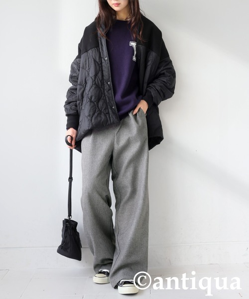 antiqua(アンティカ)の「アシメベルトパンツ(その他パンツ・レディース・ブラック/チャコールグレー・LARGE/MEDIUM)」の8枚目の写真