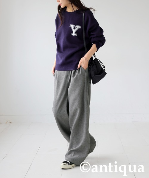 antiqua(アンティカ)の「アシメベルトパンツ(その他パンツ・レディース・ブラック/チャコールグレー・LARGE/MEDIUM)」の10枚目の写真