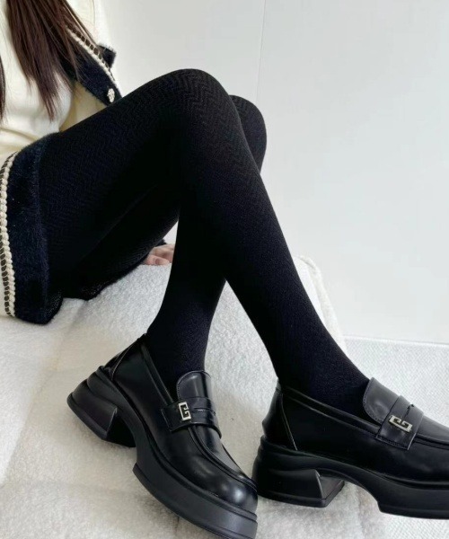 F&D : ヘリンボーン柄・タイツ（タイツ/ストッキング）｜Fun & Daily