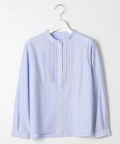 J.PRESS(ジェイプレス)の「ストライプジャージー ピンタック カットソー(Tシャツ/カットソー・レディース・ホワイト系1/ピンク系1/サックスブルー系1・MEDIUM/LARGE)」の12枚目の写真