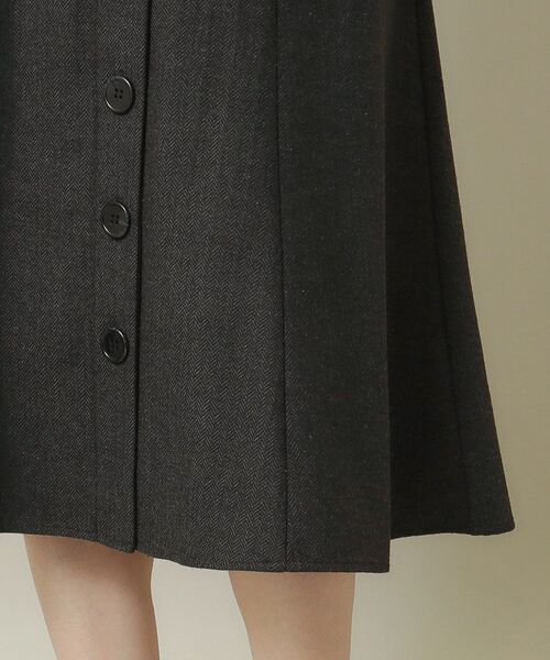 ITS'DEMO（イッツデモ）の「◆【後ろウエストゴム／手洗い可】ヘリンボーンスカート（スカート・レディース・ブラック系1/グレー系/グレー系1・00）」の21枚目の写真