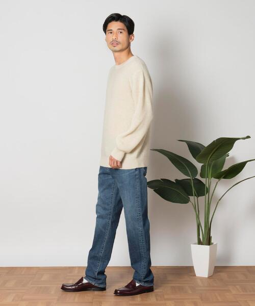 BACK NUMBER(バックナンバー)の「BACK NUMBER(バックナンバー)「BritishWool」l畔編みクルーネックニット(ニット/セーター・メンズ・ブラウン/ブラック/オフホワイト/ネイビー・M/L/XL)」の17枚目の写真