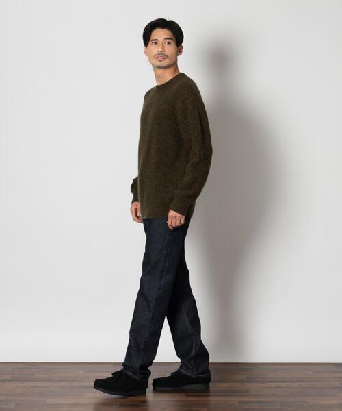 BACK NUMBER(バックナンバー)の「BACK NUMBER(バックナンバー)「BritishWool」l畔編みクルーネックニット(ニット/セーター・メンズ・ブラウン/ブラック/オフホワイト/ネイビー・M/L/XL)」の13枚目の写真