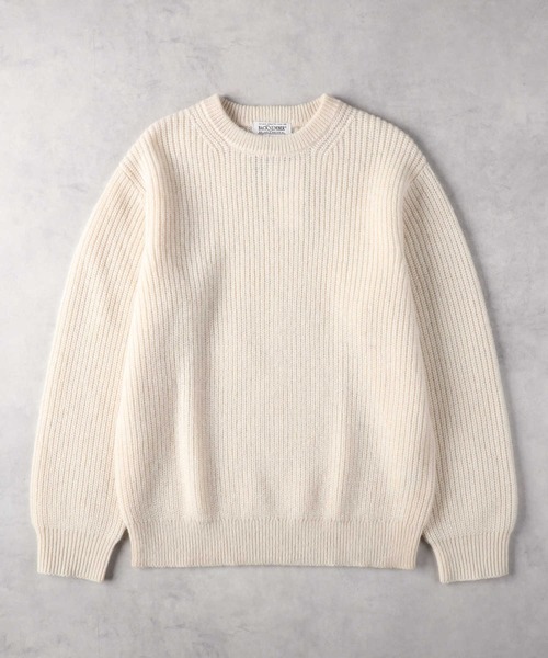 BACK NUMBER(バックナンバー)の「【BACK NUMBER】BritishWool 畔編みクルーネックニット(ニット/セーター・メンズ・ブラウン/ブラック/オフホワイト/ネイビー・M/L/XL)」の22枚目の写真